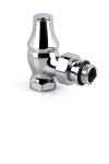Запорный угловой клапан SR Rubinetterie для радиатора "ретро", 1/2", цвет хром, арт. 0341-1500C000