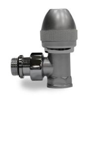 Вентиль SR Rubinetterie угловой серия Ovus, 1/2", цвет серый матовый, арт. 0435-1500VC0N