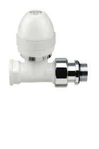 Вентиль SR Rubinetterie прямой серия Ovus, 1/2", цвет белый, арт. 0436-1500VC0A