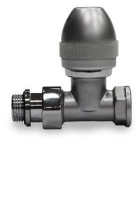 Вентиль прямой SR Rubinetterie серия Ovus, 1/2", цвет серый матовый, арт. 0436-1500VC0N