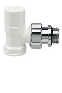 Запорный SR Rubinetterie угловой клапан серия Ovus, 1/2", цвет белый, арт. 0453-1500VC0A