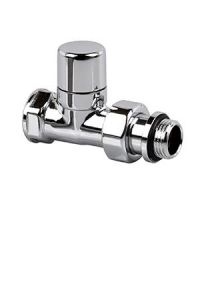 Запорный прямой клапан SR Rubinetterie серия Ovus, 1/2", цвет хром, арт. 0454-1500С000