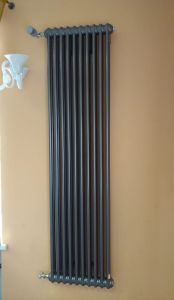 Стальной трубчатый радиатор Arbonia 2180 8 секций с боковой подводкой цвет Anthrazit metallic