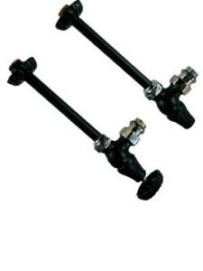 Комплект угловых вентилей с трубками SR Rubinetterie серия Old Style, черный матовый, A339-1500VS15