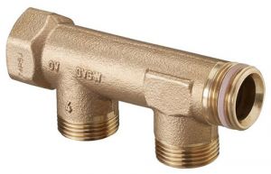 Распределительная гребенка Oventrop Multidis R  G3/4"- G3/4",  2 выхода 4200453