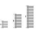 Полотенцесушитель Zehnder Yucca Star (Зендер Юкка Стар) для ГВС 500х1200 цвет белый