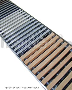 Конвектор встраиваемый (внутрипольный) Бриз 380х 120х 1000 без вентилятора